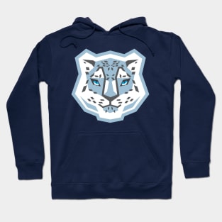 snow leopard geometric Hoodie